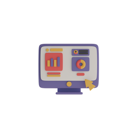 Analyse des ventes  3D Icon