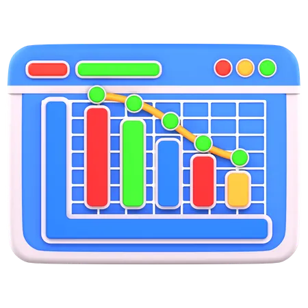 Analysediagramm  3D Icon