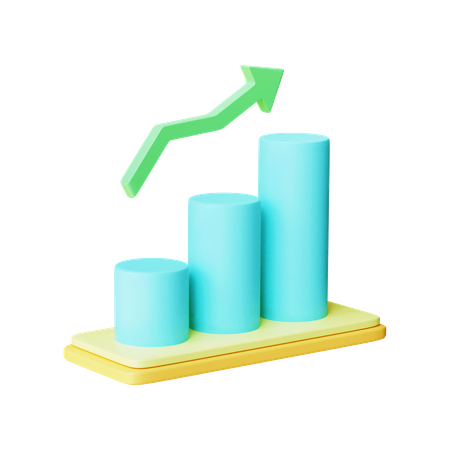 Analytics-Diagramm  3D Illustration