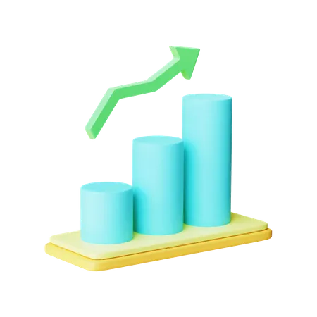 Analytics-Diagramm  3D Illustration