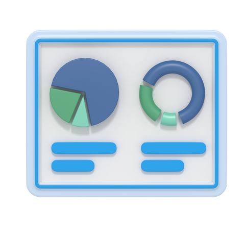 Analysediagramm  3D Illustration