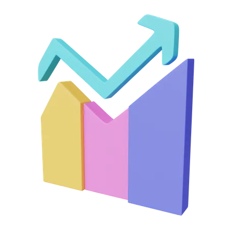 Analytics-Diagramm  3D Icon