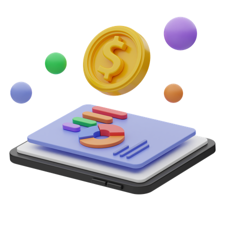 Analyse du dollar  3D Icon