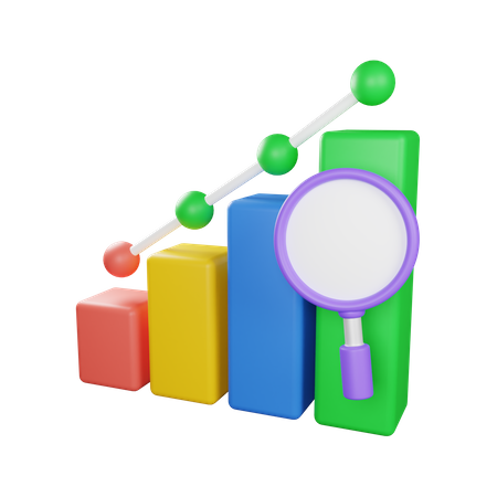 Analyse du rallye du marché  3D Icon