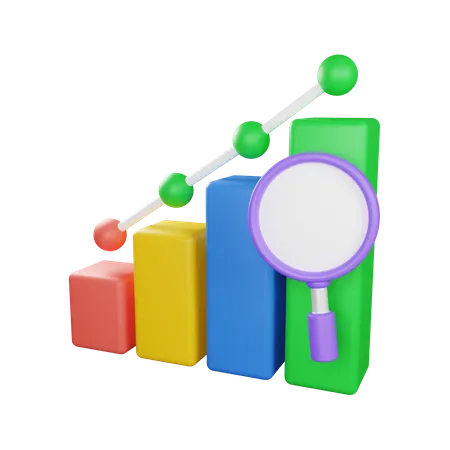 Analyse du rallye du marché  3D Icon