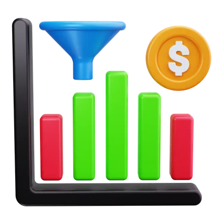 Analyse en entonnoir  3D Icon