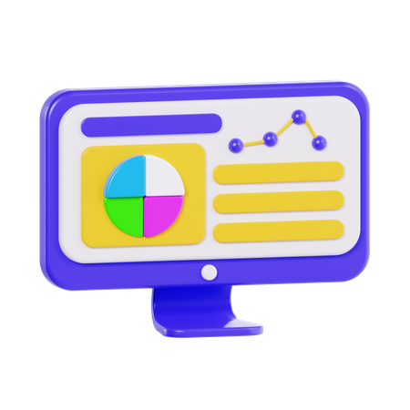 Analyse en ligne  3D Icon