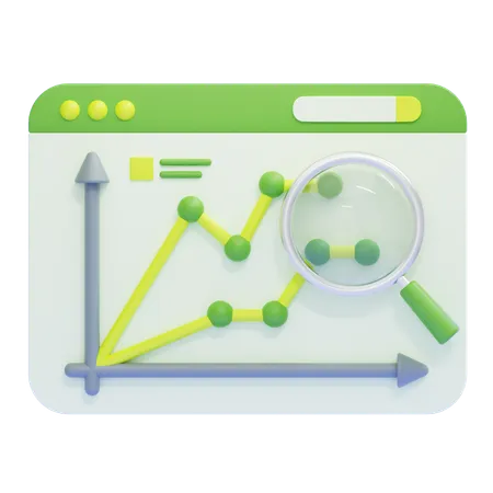 Analyse en ligne  3D Icon