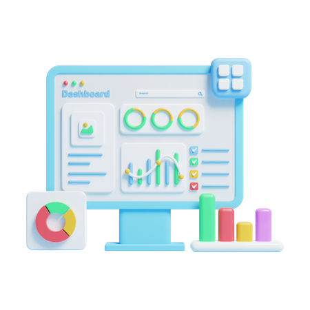 Analyse en ligne  3D Icon