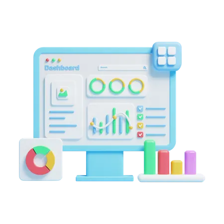 Analyse en ligne  3D Icon