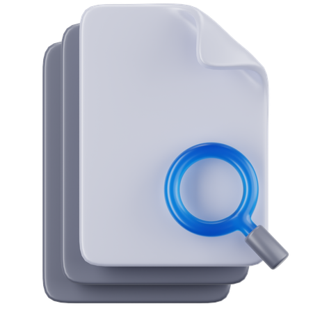 Analyse File  3D Icon