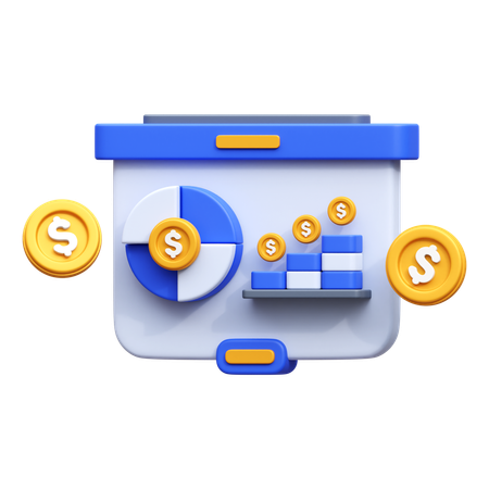 Analyse financière  3D Icon