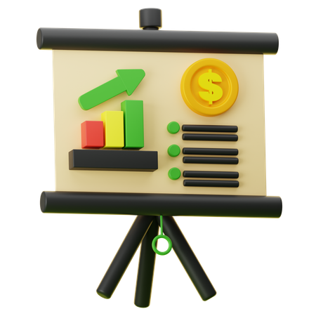 Analyse financière  3D Icon