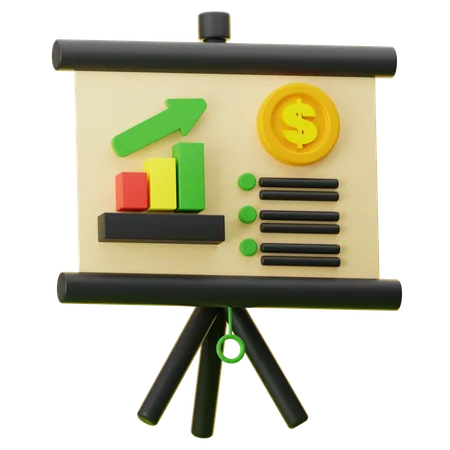 Analyse financière  3D Icon