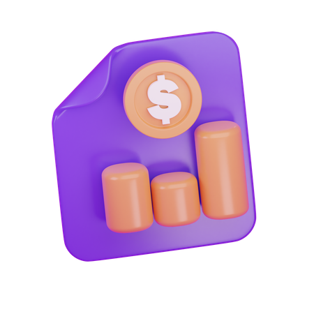 Analyse financière  3D Icon