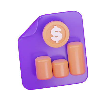 Analyse financière  3D Icon