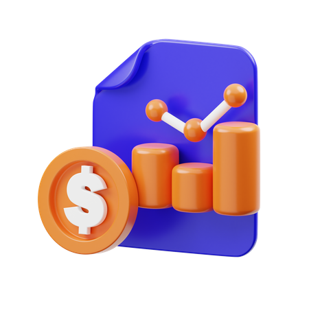 Analyse financière  3D Icon