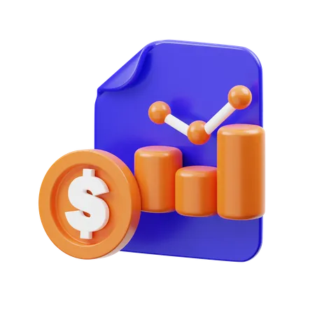 Analyse financière  3D Icon