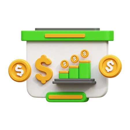 Analyse financière  3D Icon