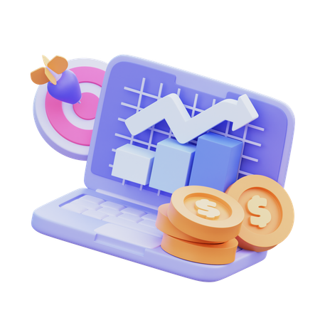 Analyse financière  3D Icon