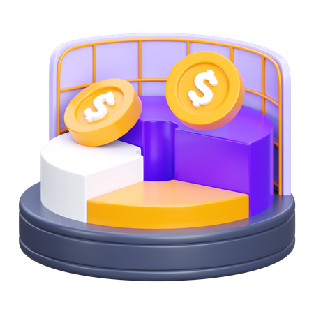 Analyse financière  3D Icon