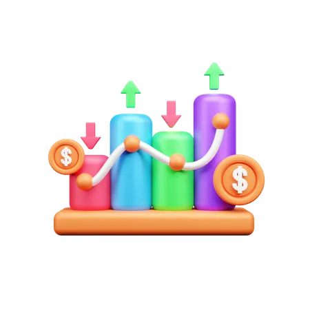 Analyse financière  3D Icon