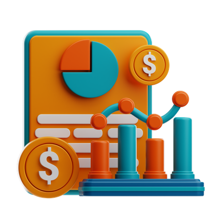 Analyse financière  3D Icon