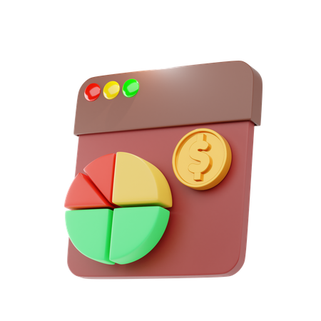 Analyse financière  3D Icon