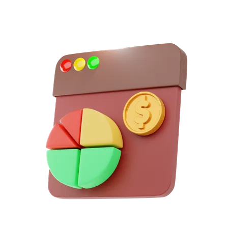 Analyse financière  3D Icon