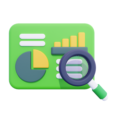 Analyse financière  3D Icon