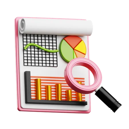 Analyse financière  3D Icon