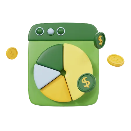 Analyse financière  3D Icon