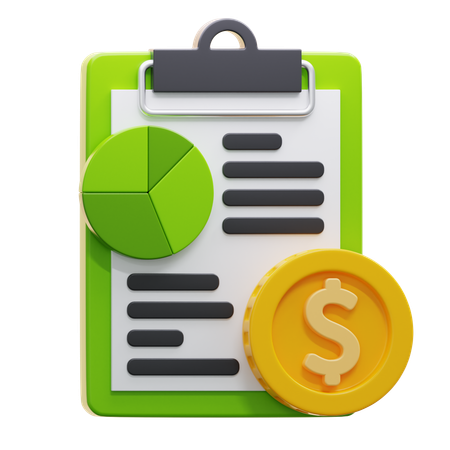 Analyse financière  3D Icon