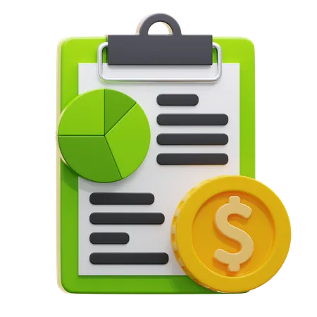 Analyse financière  3D Icon