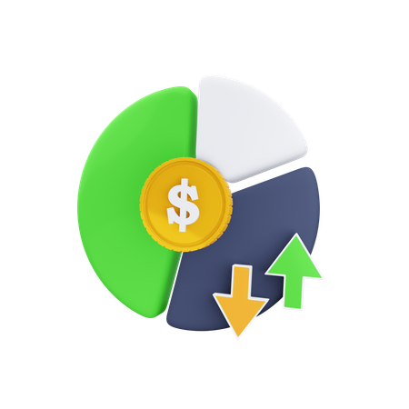 Analyse financière  3D Icon