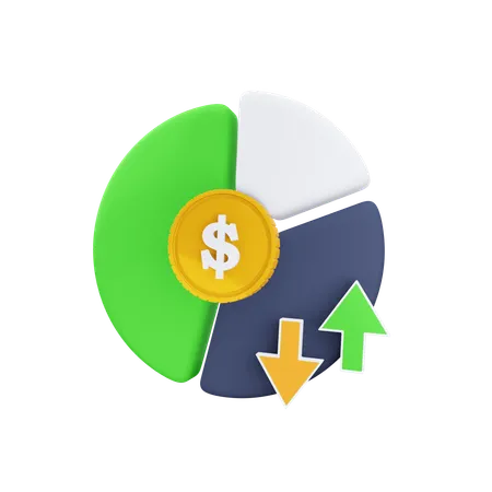 Analyse financière  3D Icon