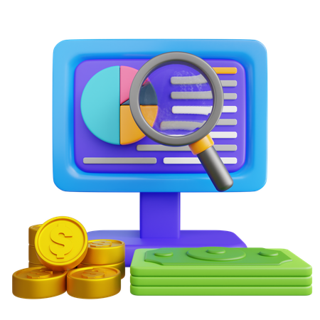 Analyse financière  3D Icon