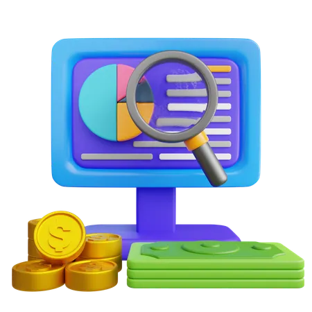 Analyse financière  3D Icon