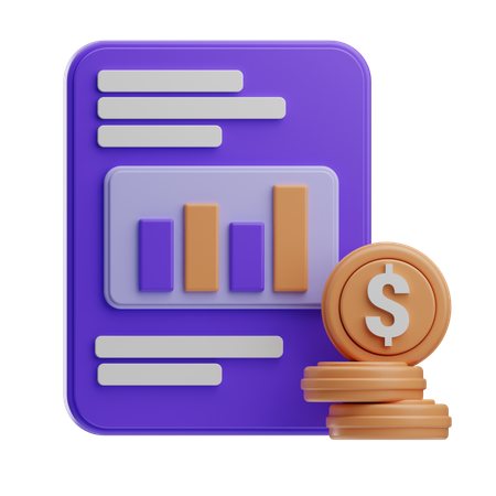 Analyse financière  3D Icon