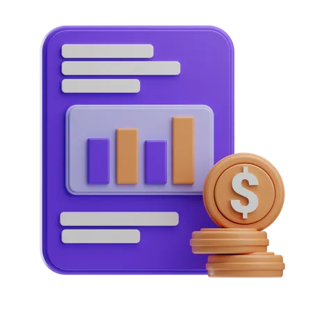 Analyse financière  3D Icon