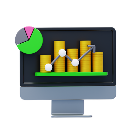 Analyse financière  3D Icon