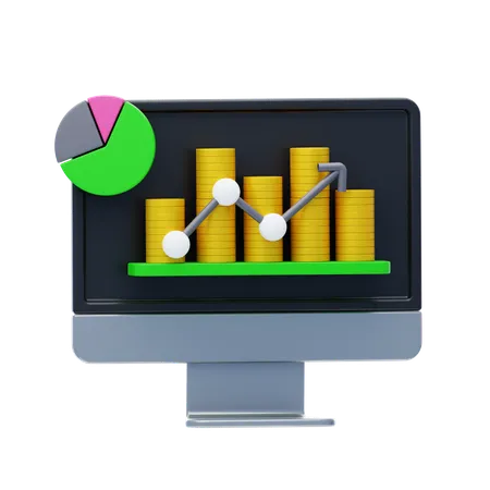 Analyse financière  3D Icon