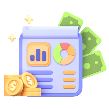 Analyse financière  3D Icon