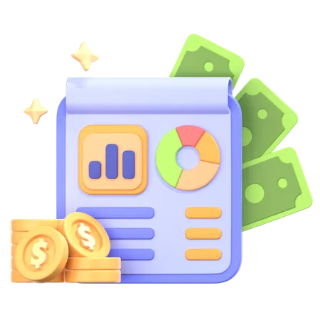 Analyse financière  3D Icon