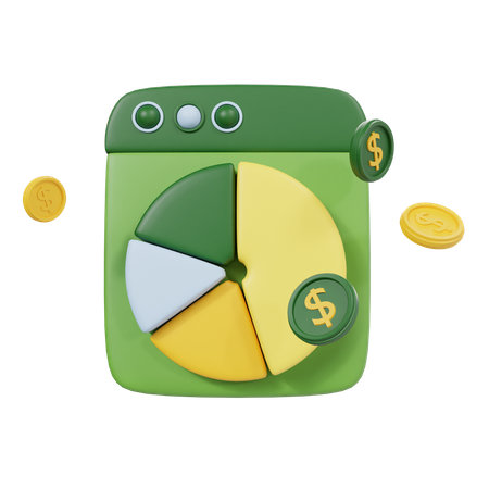 Analyse financière  3D Icon
