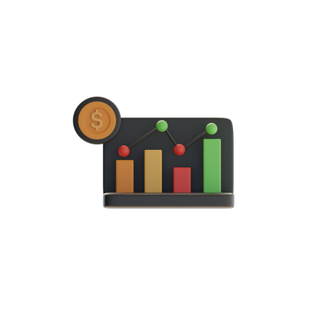 Analyse financière  3D Icon