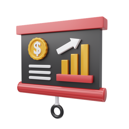 Analyse financière  3D Icon