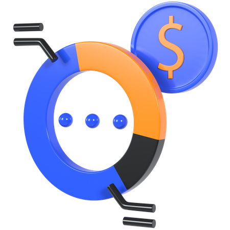 Analyse financière  3D Illustration