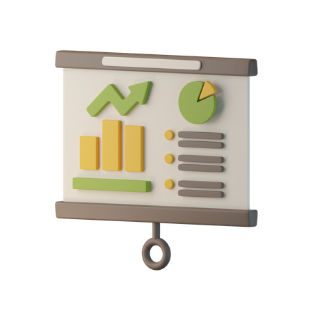 Analyse financière  3D Icon