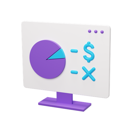 Analyse financière  3D Icon